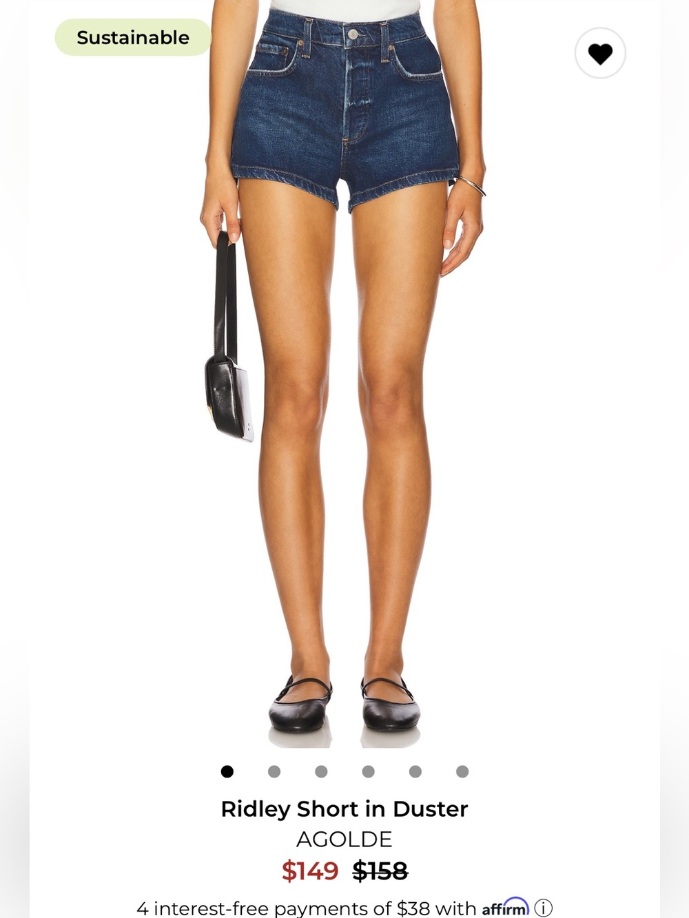 Agolde Jean shorts